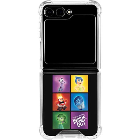 Disney Inside Out Character Portraits Galaxy Z Flip5 5G Clear Case