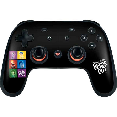 Disney Inside Out Character Portraits Google Stadia Controller Skin
