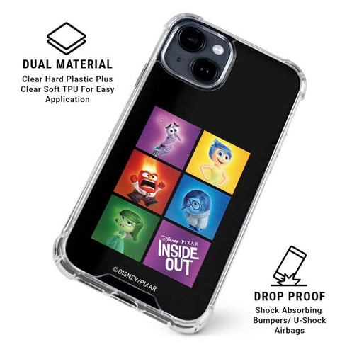 Disney Inside Out Character Portraits iPhone 15 Clear Case