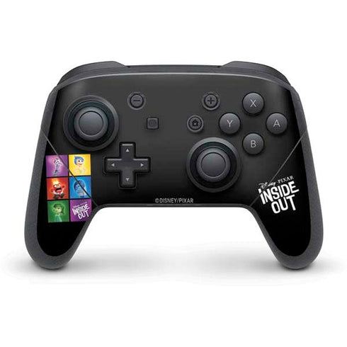 Disney Inside Out Character Portraits Nintendo Switch Pro Controller Skin