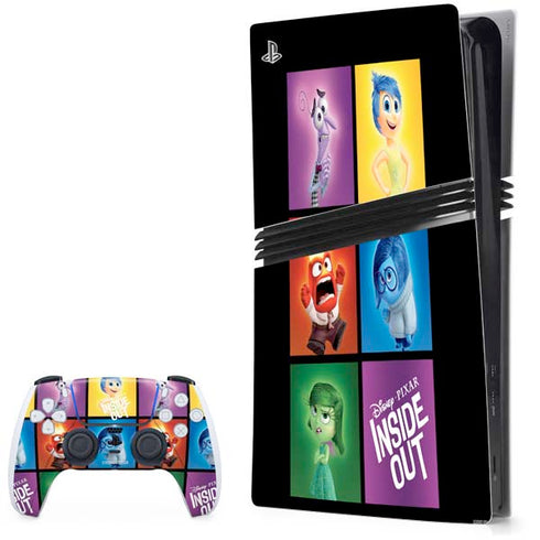 Disney Inside Out Character Portraits PS5 Pro Bundle Skin