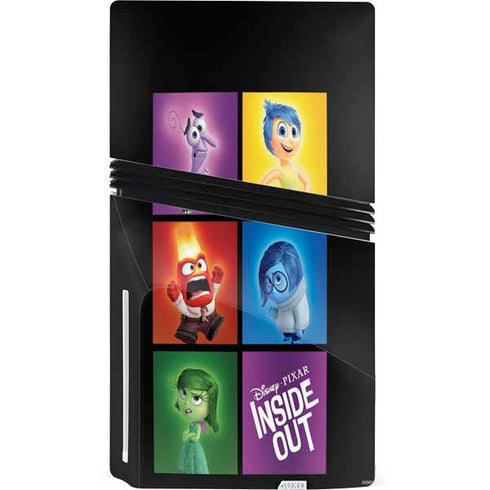 Disney Inside Out Character Portraits PS5 Pro Disk Console Skin