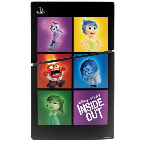 Disney Inside Out Character Portraits PS5 Slim Digital Edition Console Skin
