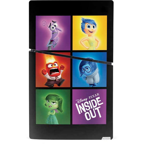 Disney Inside Out Character Portraits PS5 Slim Digital Edition Console Skin