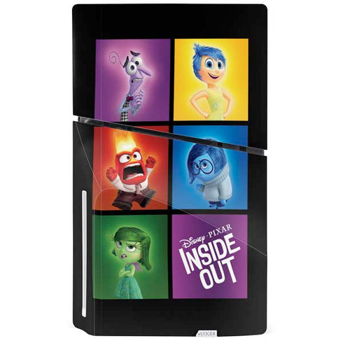 Disney Inside Out Character Portraits PS5 Slim Disk Bundle Skin
