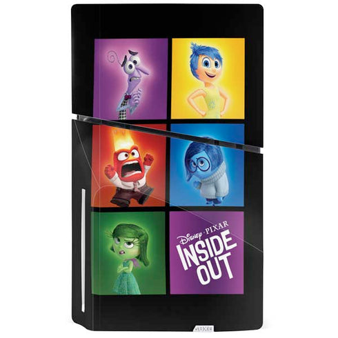 Disney Inside Out Character Portraits PS5 Slim Disk Console Skin