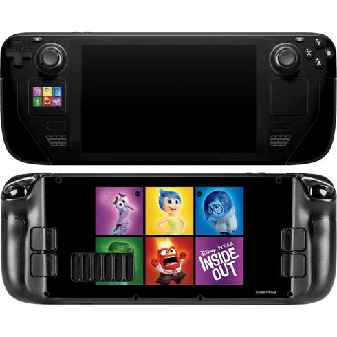 Disney Inside Out Character Portraits Steam Deck Handheld Gaming Computer OLED Skin