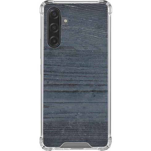 Charcoal Wood Galaxy A17 Clear Case