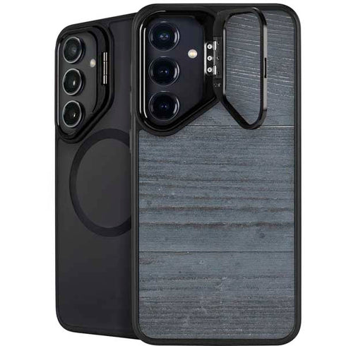 Charcoal Wood Galaxy S25 Kickstand Case