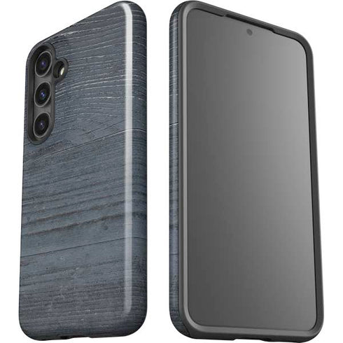 Charcoal Wood Galaxy S25 Plus Impact Case