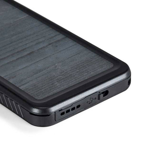 Charcoal Wood Galaxy S24 Plus Waterproof Case