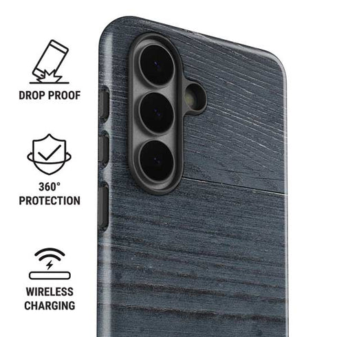 Charcoal Wood Galaxy S26 Plus Impact Case