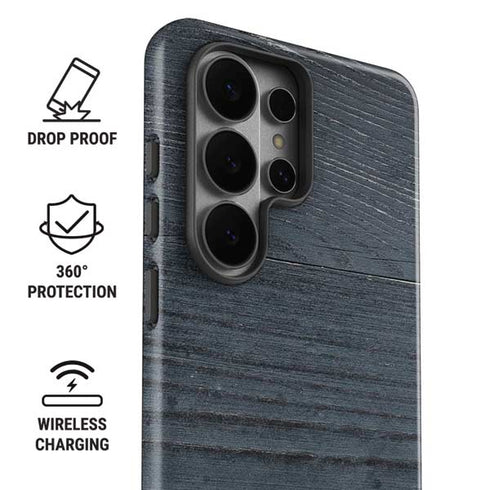 Charcoal Wood Galaxy S26 Ultra Impact Case