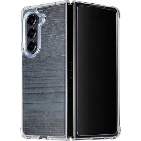 Charcoal Wood Galaxy Z Fold5 5G Clear Case