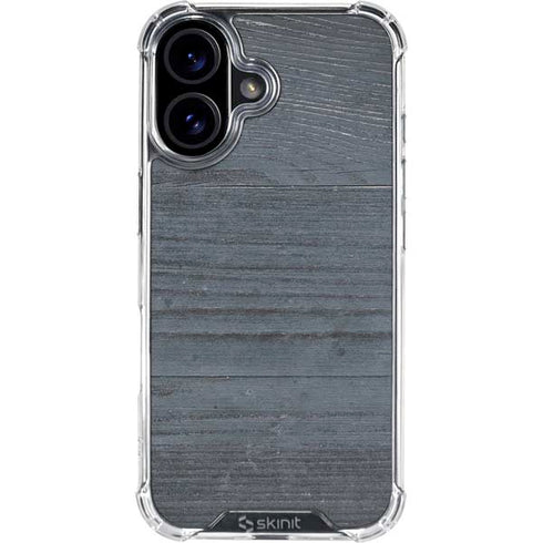 Charcoal Wood iPhone 16 Clear Case