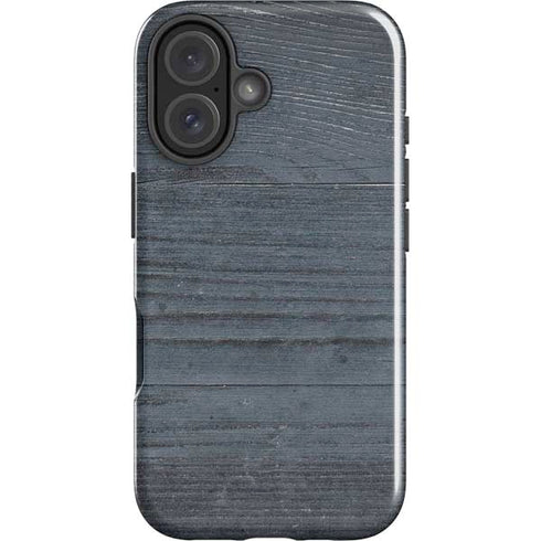 Charcoal Wood iPhone 16 Plus Impact Case
