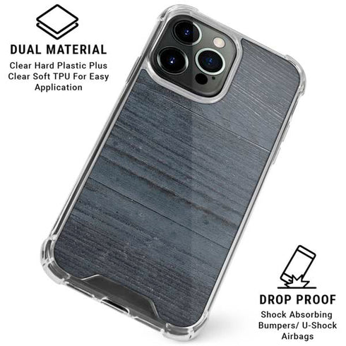 Charcoal Wood iPhone 16 Pro Clear Case