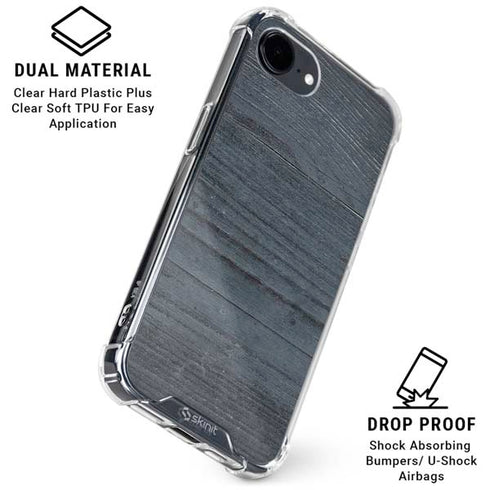 Charcoal Wood iPhone 16e Clear Case