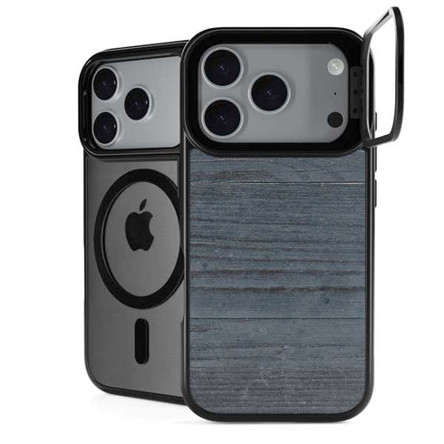 Charcoal Wood iPhone 18 Pro Kickstand Case