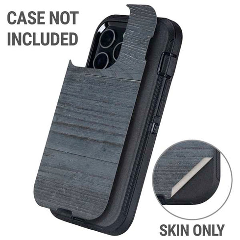 Charcoal Wood Otterbox Defender iPhone Skin