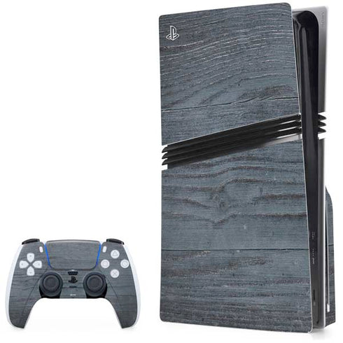 Charcoal Wood PS5 Pro Disk Bundle Skin