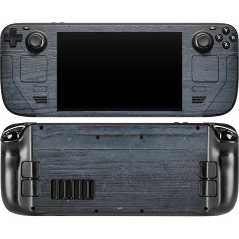 Charcoal Wood Steam Deck Handheld Gaming Computer OLED Skin
