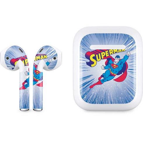 DC Comics Superman Vintage Action Pose Apple AirPods Skin