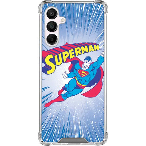DC Comics Superman Vintage Action Pose Galaxy A16 5G Clear Case