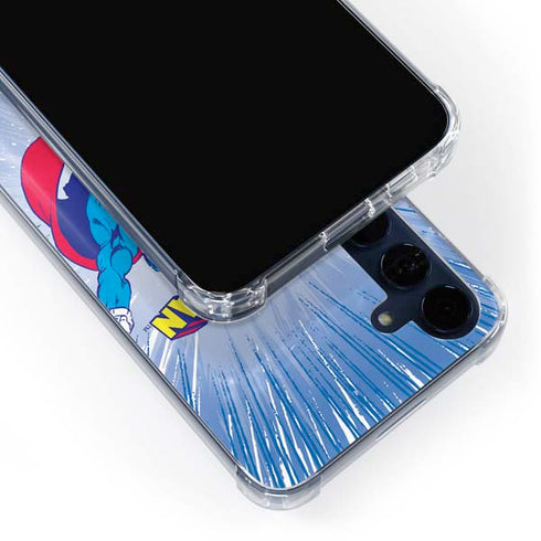 DC Comics Superman Vintage Action Pose Galaxy A55 5G Clear Case