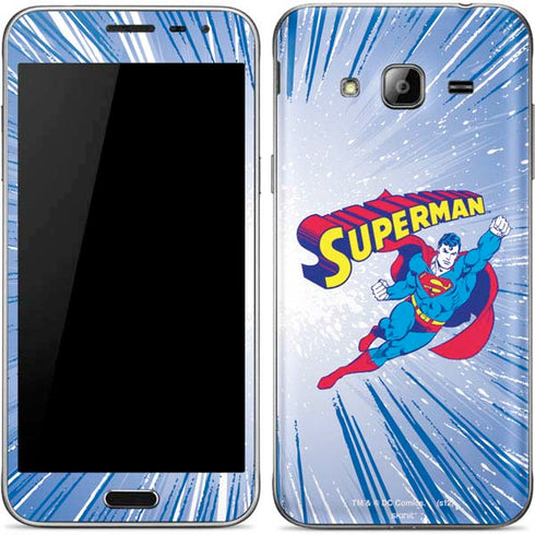 DC Comics Superman Vintage Action Pose Galaxy J3 Skin
