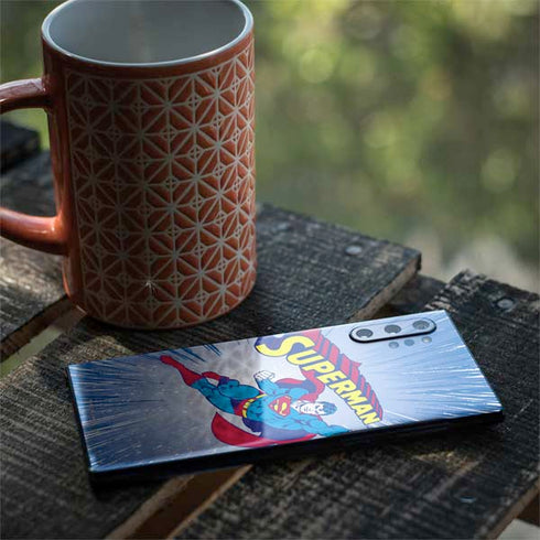DC Comics Superman Vintage Action Pose Galaxy Note 10 Plus Skin