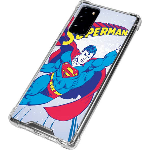 DC Comics Superman Vintage Action Pose Galaxy Note20 5G Clear Case