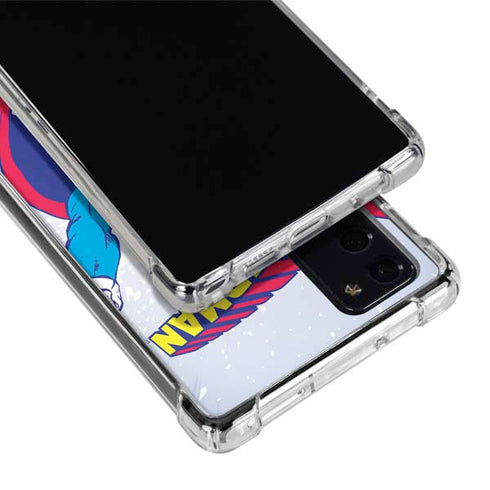 DC Comics Superman Vintage Action Pose Galaxy Note20 5G Clear Case