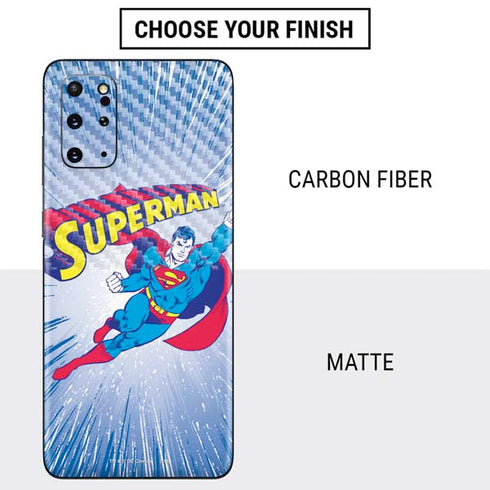 DC Comics Superman Vintage Action Pose Galaxy S20 Plus Skin