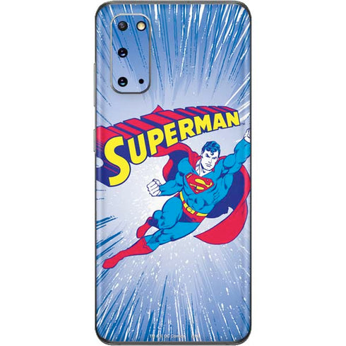 DC Comics Superman Vintage Action Pose Galaxy S20 Skin