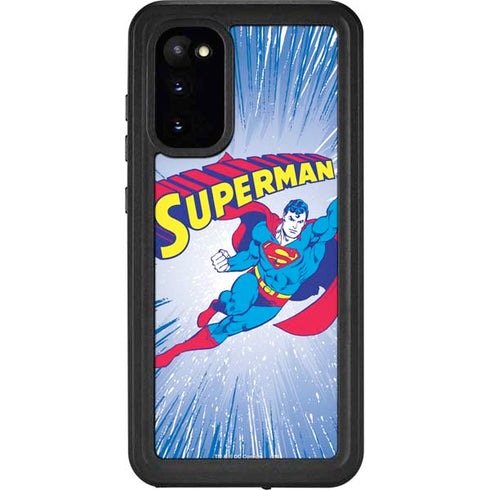 DC Comics Superman Vintage Action Pose Galaxy S20 Waterproof Case