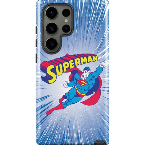 DC Comics Superman Vintage Action Pose Galaxy S23 Ultra Pro Case