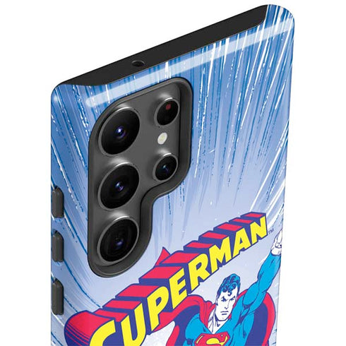 DC Comics Superman Vintage Action Pose Galaxy S23 Ultra Pro Case