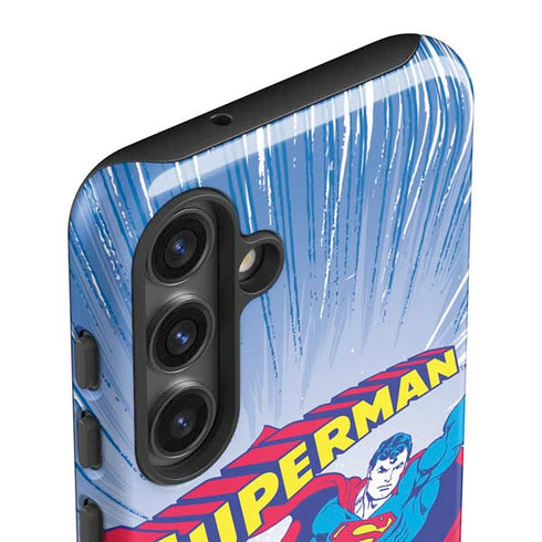DC Comics Superman Vintage Action Pose Galaxy S25 Impact Case