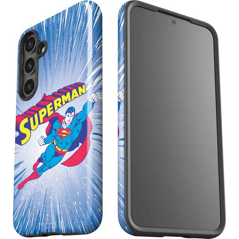 DC Comics Superman Vintage Action Pose Galaxy S25 Impact Case