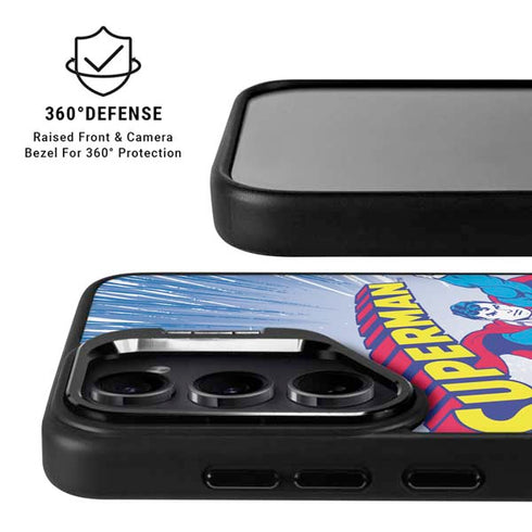 DC Comics Superman Vintage Action Pose Galaxy S24 Kickstand Case