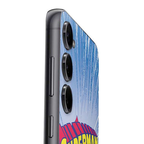 DC Comics Superman Vintage Action Pose Galaxy S25 Plus Skin
