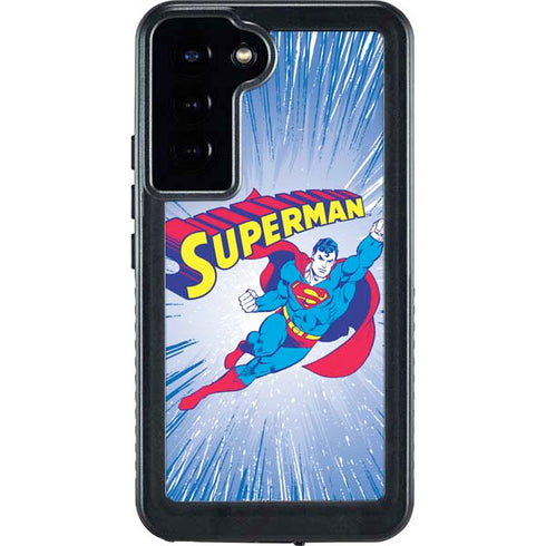 DC Comics Superman Vintage Action Pose Galaxy S24 Plus Waterproof Case