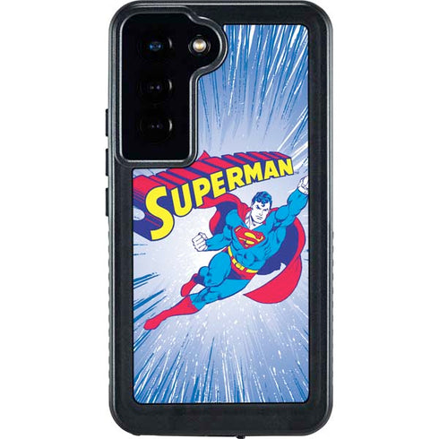 DC Comics Superman Vintage Action Pose Galaxy S24 Waterproof Case