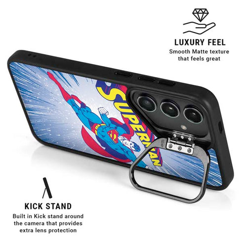 DC Comics Superman Vintage Action Pose Galaxy S26 Plus Kickstand Case