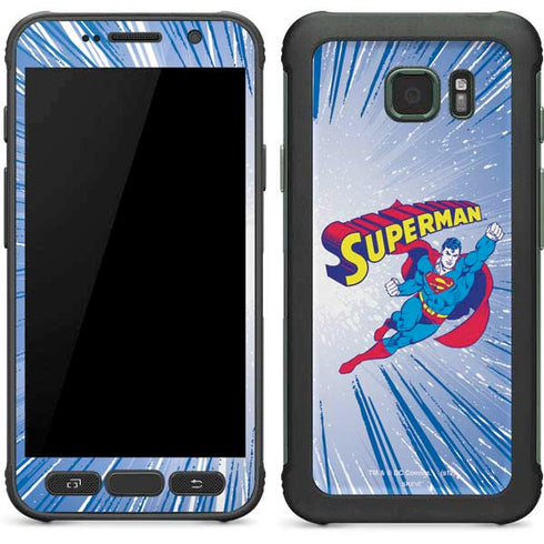 DC Comics Superman Vintage Action Pose Galaxy S7 Active Skin
