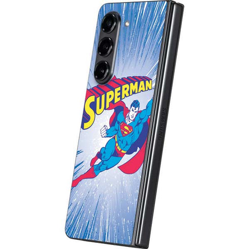 DC Comics Superman Vintage Action Pose Galaxy Z Fold5 5G Skin