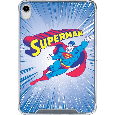 DC Comics Superman Vintage Action Pose iPad 11th Gen (2025) Clear Case