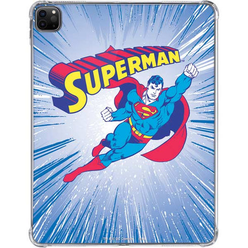 DC Comics Superman Vintage Action Pose iPad Pro 11in (2024) Clear Case