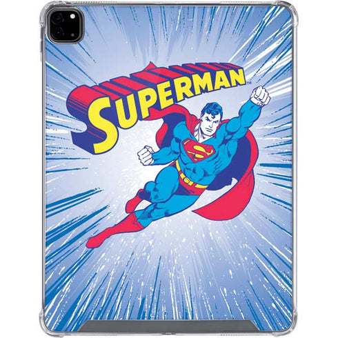 DC Comics Superman Vintage Action Pose iPad Pro 12.9in (2020) Clear Case